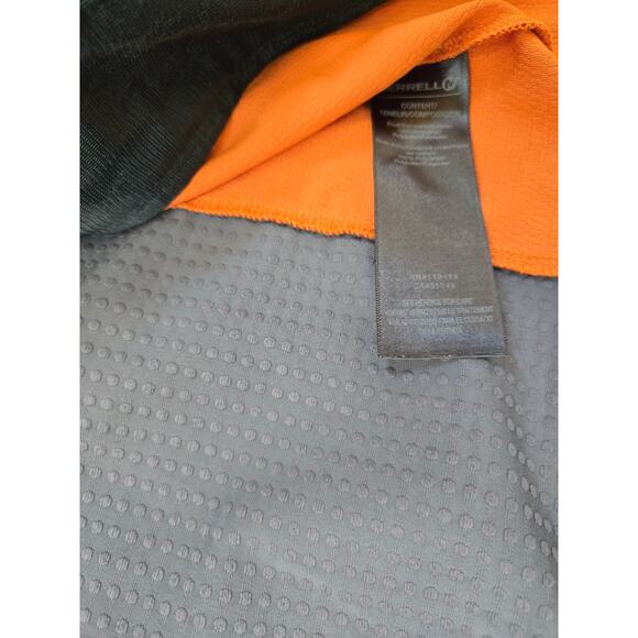 MERRELL Mens softshell Windbreaker Jacket size L Gray / Orange Full Zip EUC - Picture 6 of 6